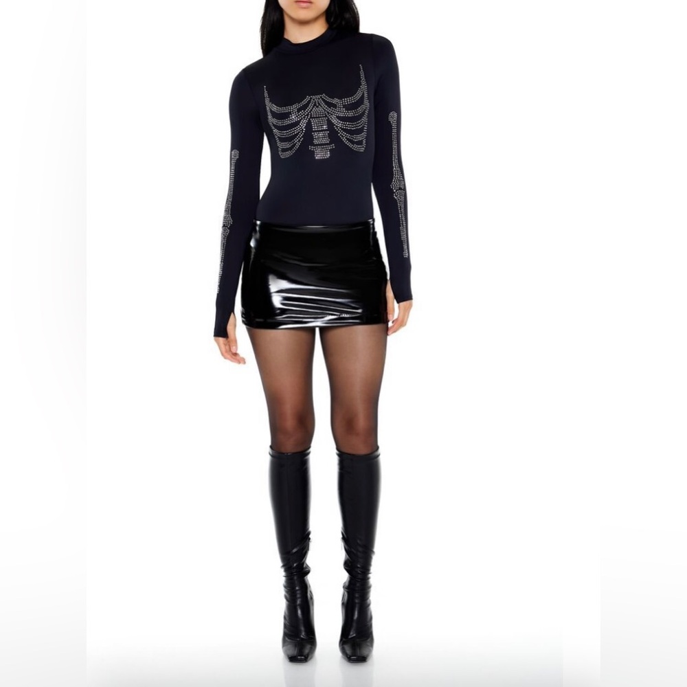 Rhinestone Skeleton Bodysuit